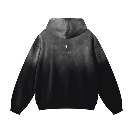 GLOR1FY Heavyweight Sun fade Oversized Hoodie
